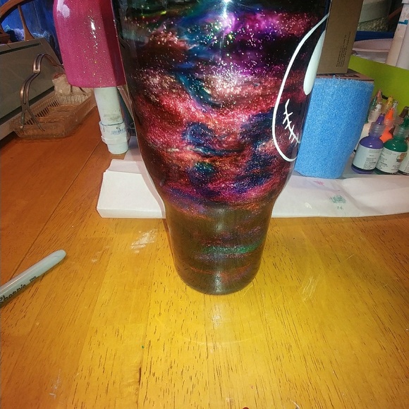 Dark galaxy skeleton tumbler - Picture 2 of 6